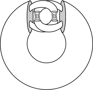 \begin{figure}\begin{center}\BoxedEPSF{AlexandersHornedSphere.epsf}\end{center}\end{figure}