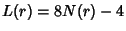 $L(r)=8N(r)-4$