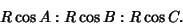 \begin{displaymath}
R\cos A:R\cos B:R\cos C.
\end{displaymath}