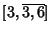 $[3, \overline{3, 6}]$