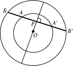 \begin{figure}\begin{center}\BoxedEPSF{ChordCirclesTheorem.epsf scaled 1000}\end{center}\end{figure}