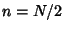 $n=N/2$