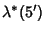 $\displaystyle \lambda^*(5')$