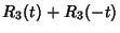 $\displaystyle R_3(t)+R_3(-t)$