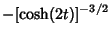 $\displaystyle -[\cosh(2t)]^{-3/2}$