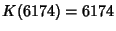 $K(6174)=6174$