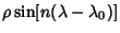 $\displaystyle \rho\sin[n(\lambda-\lambda_0)]$