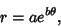 \begin{displaymath}
r=ae^{b\theta},
\end{displaymath}