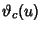 $\displaystyle \vartheta_c(u)$