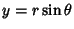 $y=r\sin\theta$