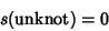 \begin{displaymath}
s({\rm unknot})=0
\end{displaymath}