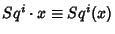 $Sq^i\cdot x \equiv Sq^i(x)$