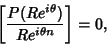 \begin{displaymath}
\left[{ P(Re^{i\theta})\over Re^{i\theta n}}\right]= 0,
\end{displaymath}